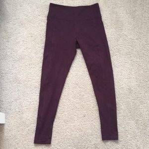 Purple Victoria Secret leggings.